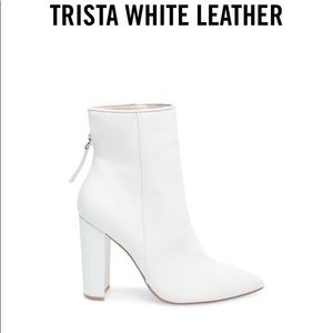 STEVE MADDEN Editor white leather boot